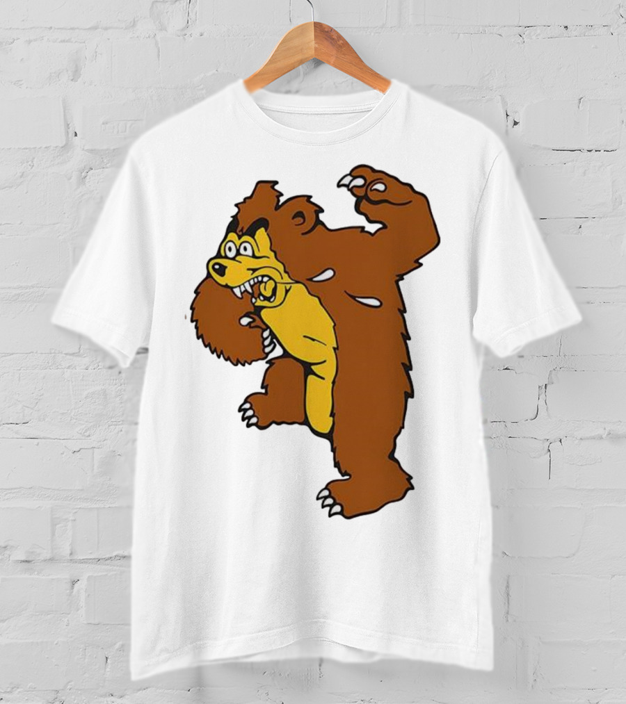 Montana Grizzlies Retro Monety Mascot Bear T-Shirt