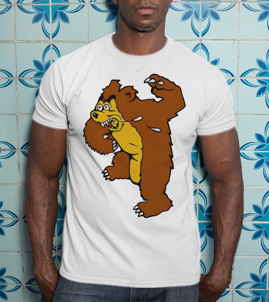 Montana Grizzlies Retro Monety Mascot Bear T-Shirt