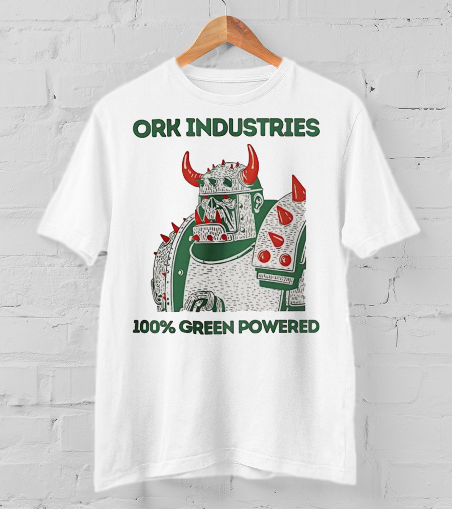 ORK Industries 100% Green Powered Orc Character Warrior T-Shirt