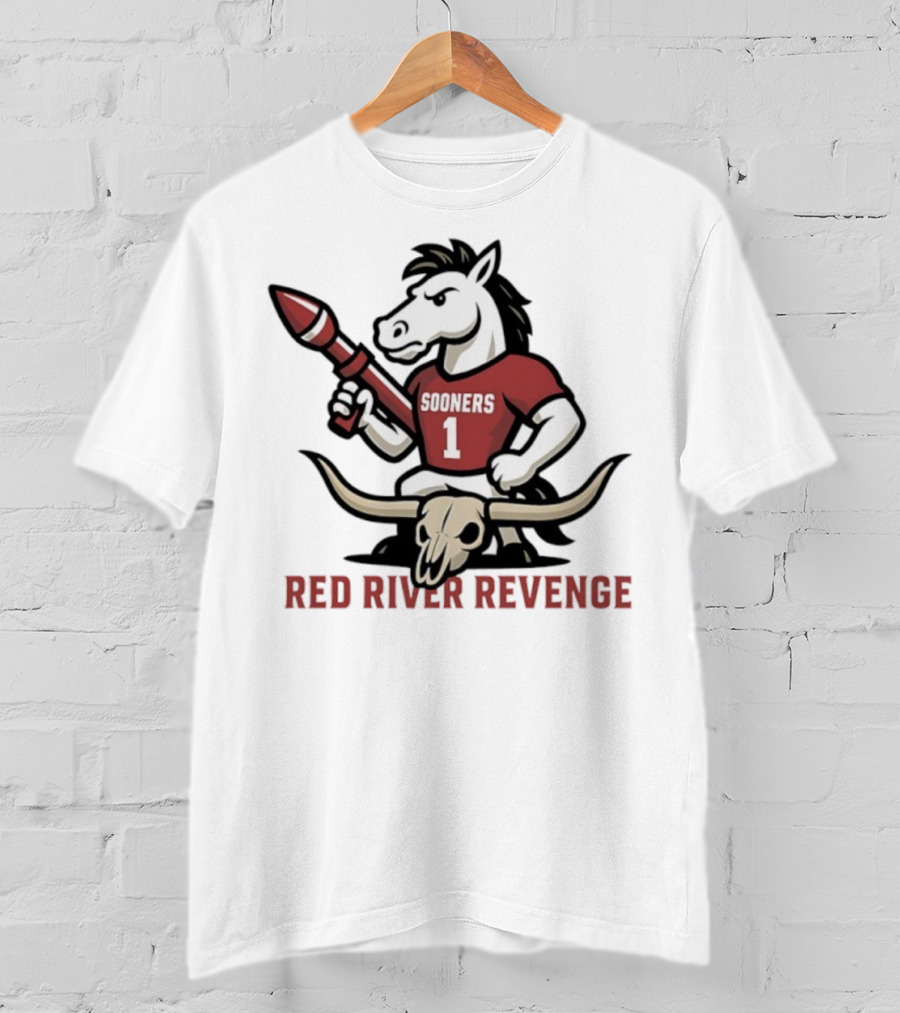 Red River Revenge Sooners Mascot College Game Day Football Rivalry T-Shirt