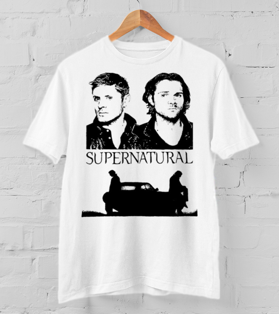 Sam And Dean Winchester Supernatural Impala Duo T-Shirt