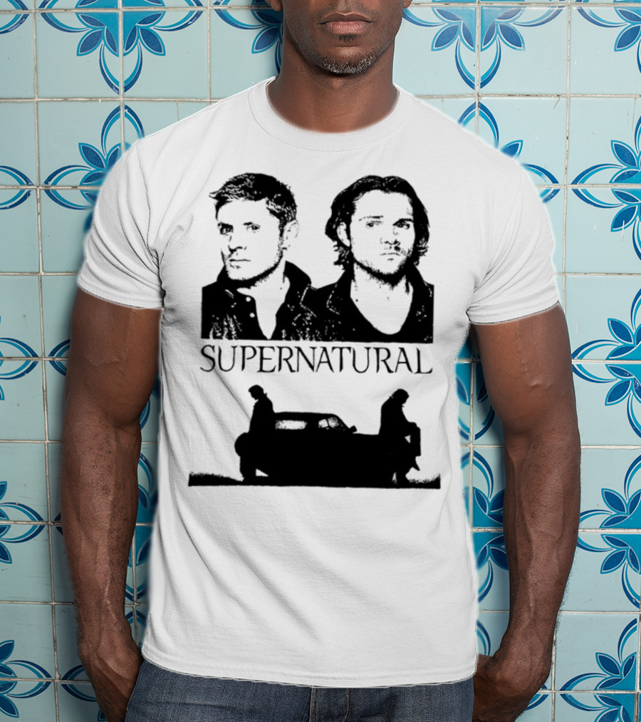 Sam And Dean Winchester Supernatural Impala Duo T-Shirt