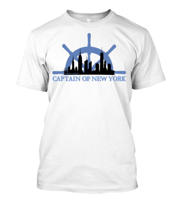 Worldof S Captain Of New York City Skyline Helm T-Shirt