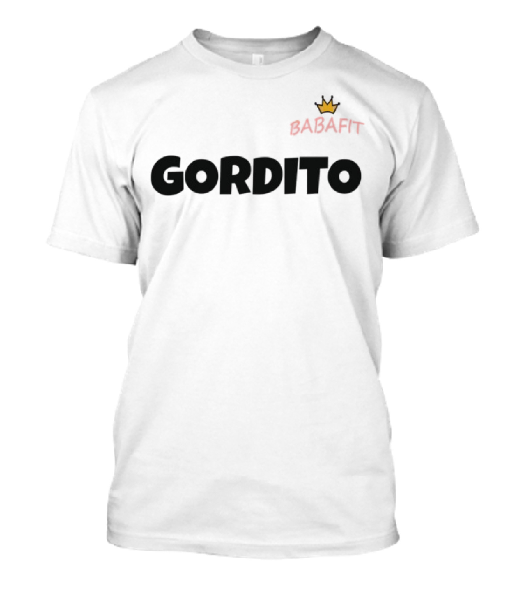 Babafit Gordito Crown Motif T-Shirt