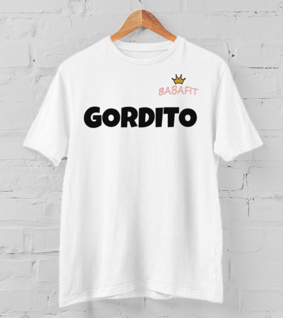 Babafit Gordito Crown Motif T-Shirt