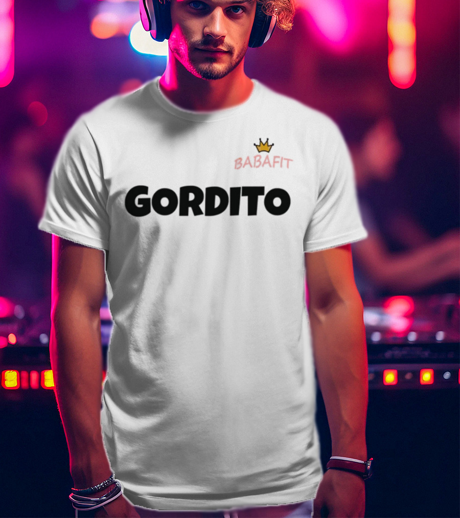 Babafit Gordito Crown Motif T-Shirt