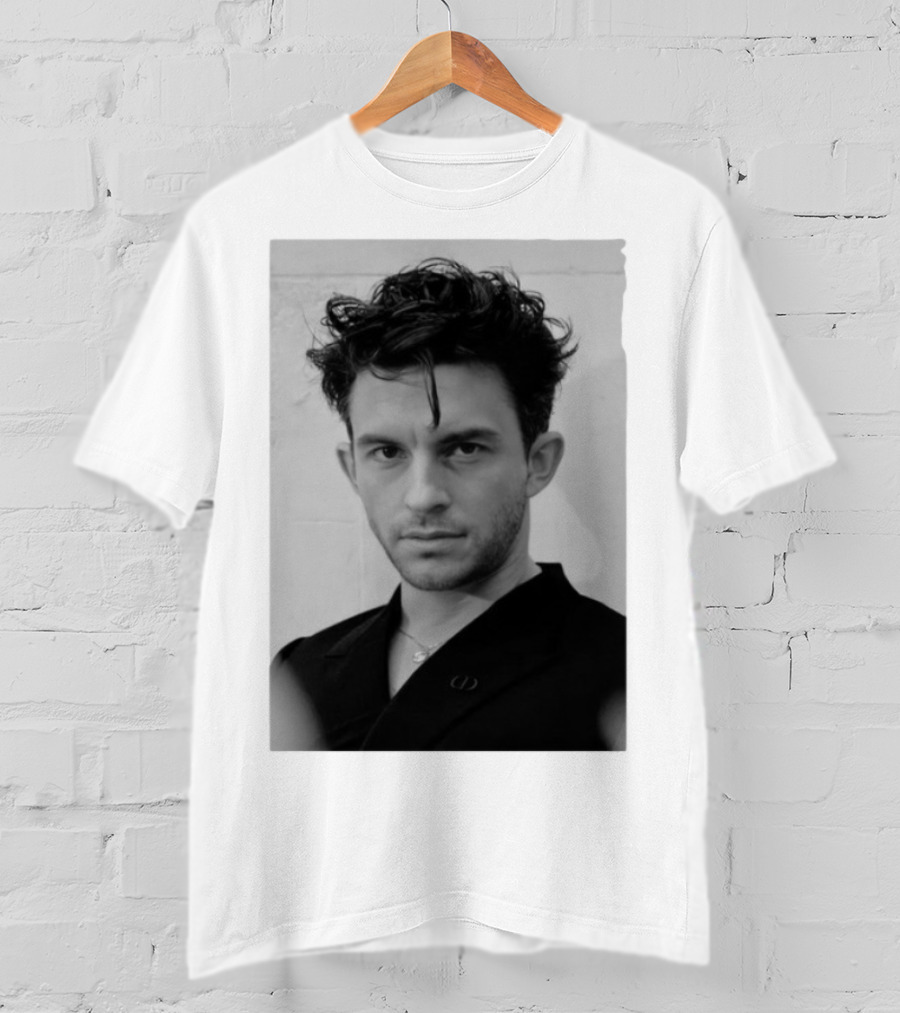 Jonathan Bailey Black And White Photography Portrait T-Shirt