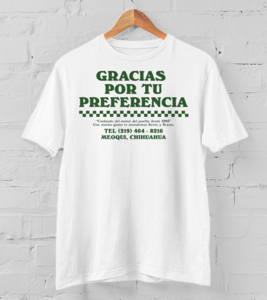 Kevin Kaarl Taller Mecanico Gracias Por Tu Preferencia Chihuahua T-Shirt