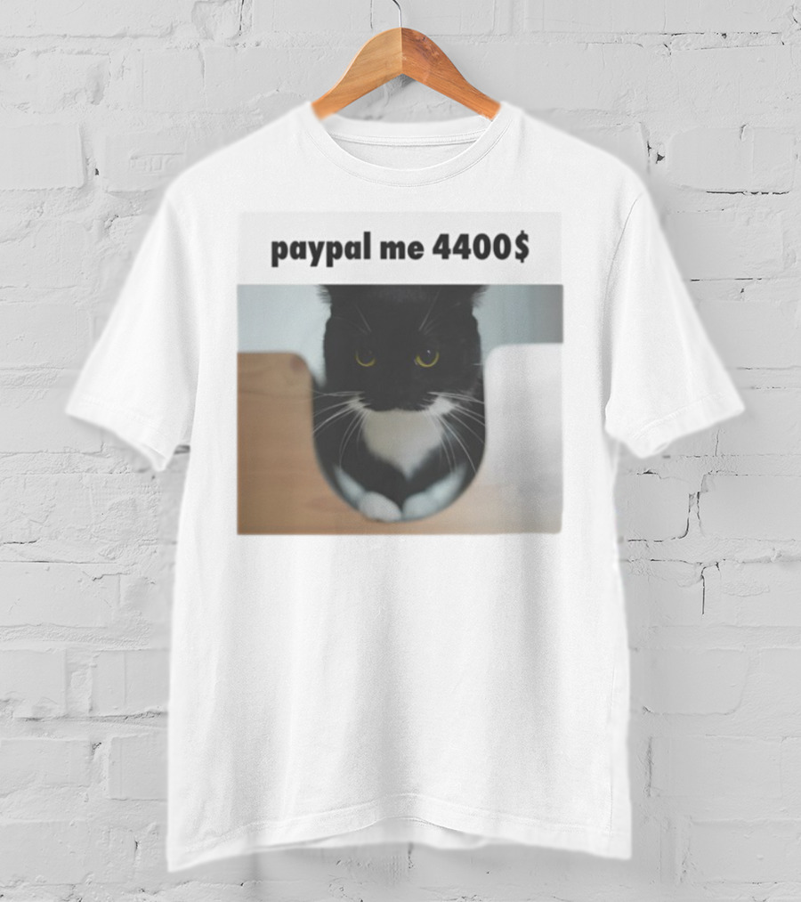 Paypal Me 4400$ Black Cat T-Shirt