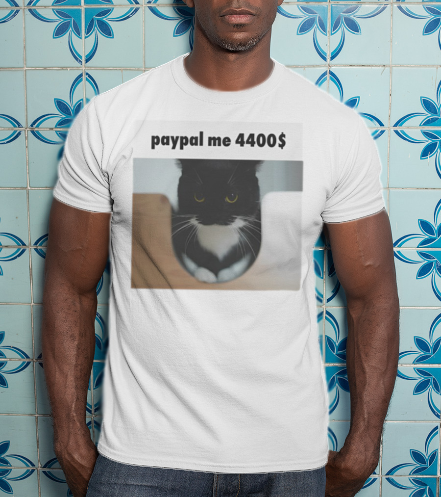 Paypal Me 4400$ Black Cat T-Shirt