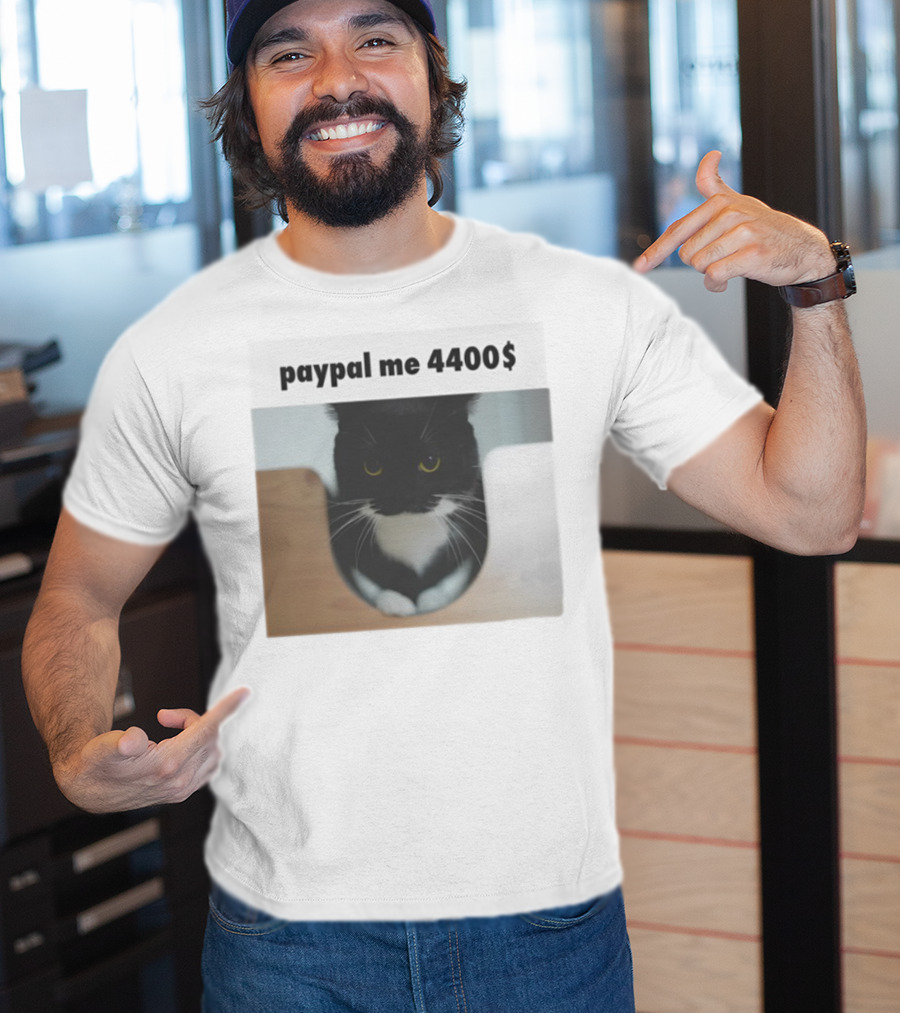 Paypal Me 4400$ Black Cat T-Shirt