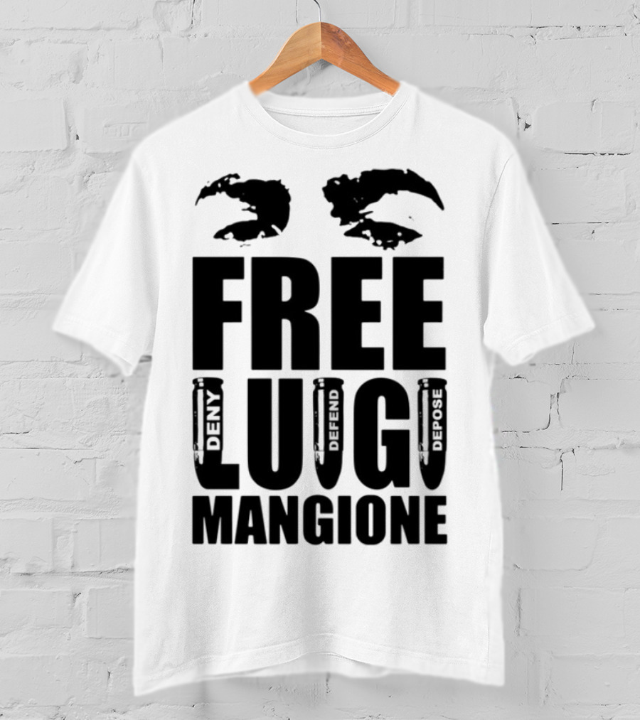 Free Luigi Mangione Crab Claws Deny Defend Depose T-Shirt