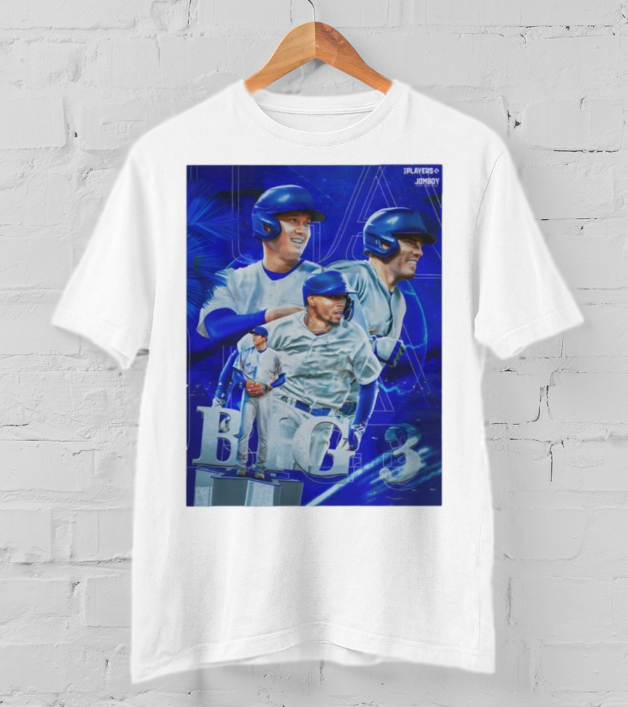 LA Big 3 IPlayers Jomboy Baseball Theme T-Shirt