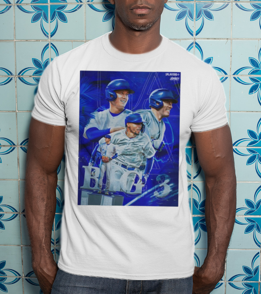 LA Big 3 IPlayers Jomboy Baseball Theme T-Shirt
