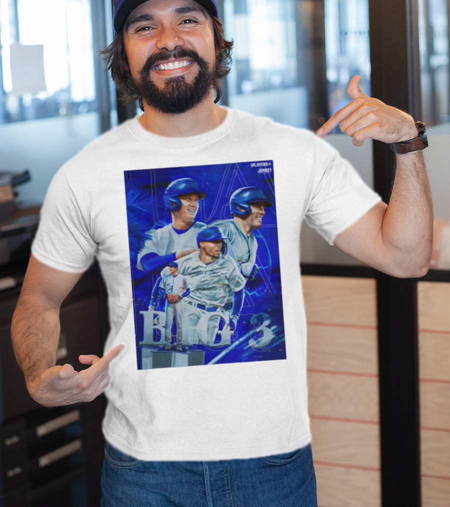 LA Big 3 IPlayers Jomboy Baseball Theme T-Shirt