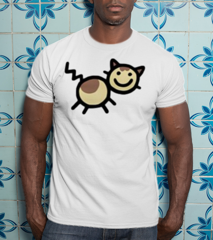 Mummyjoe Cheesepuff Happy Cow Cat Image T-Shirt