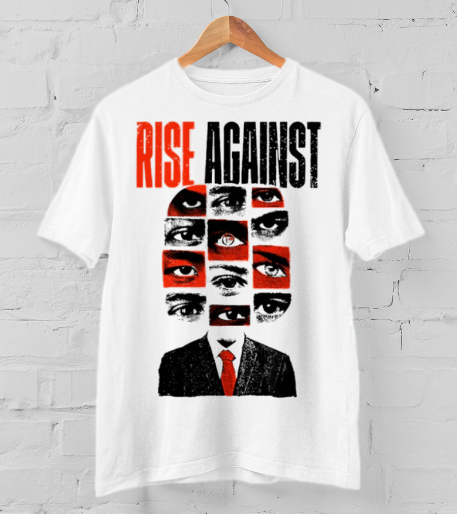 Rise Against Big Brother Surveillance Eyes Suit T-Shirt