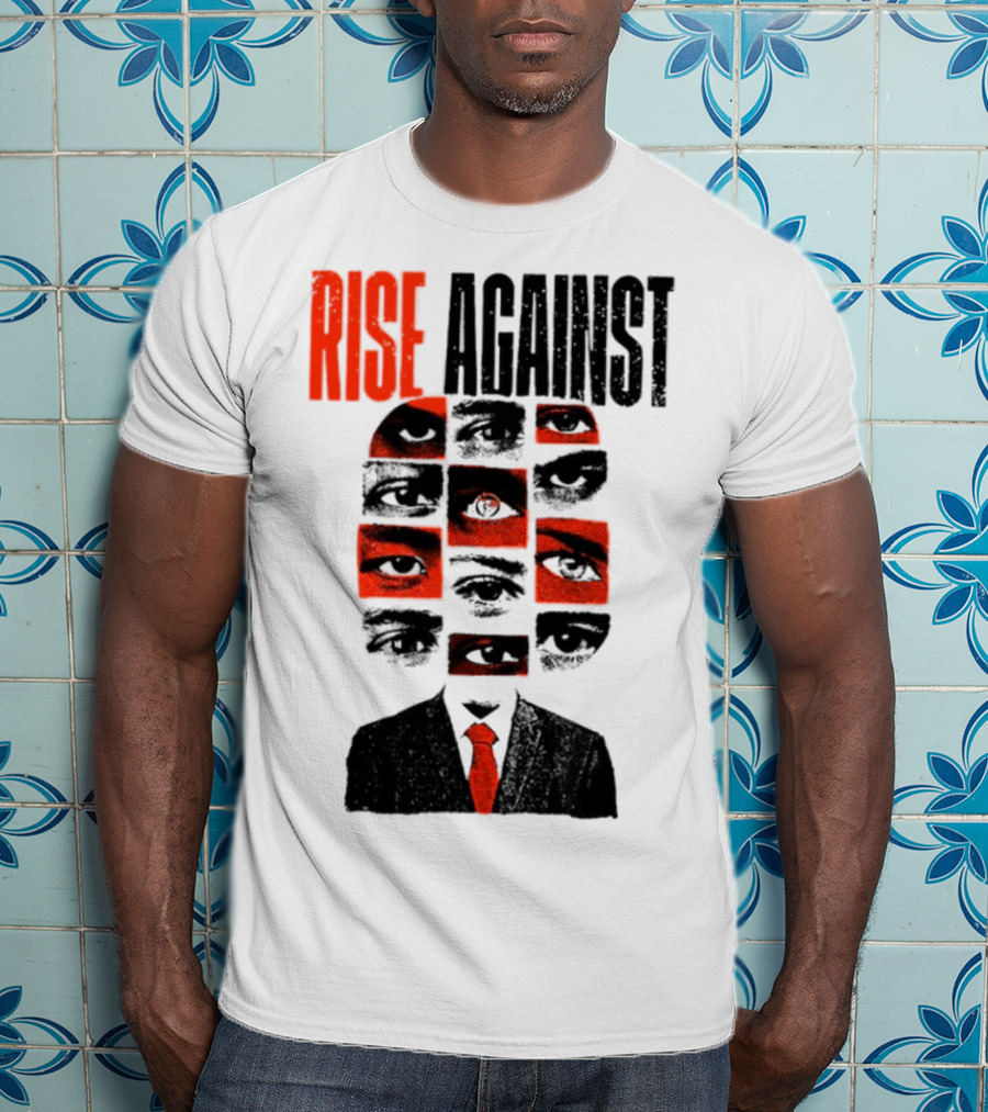 Rise Against Big Brother Surveillance Eyes Suit T-Shirt