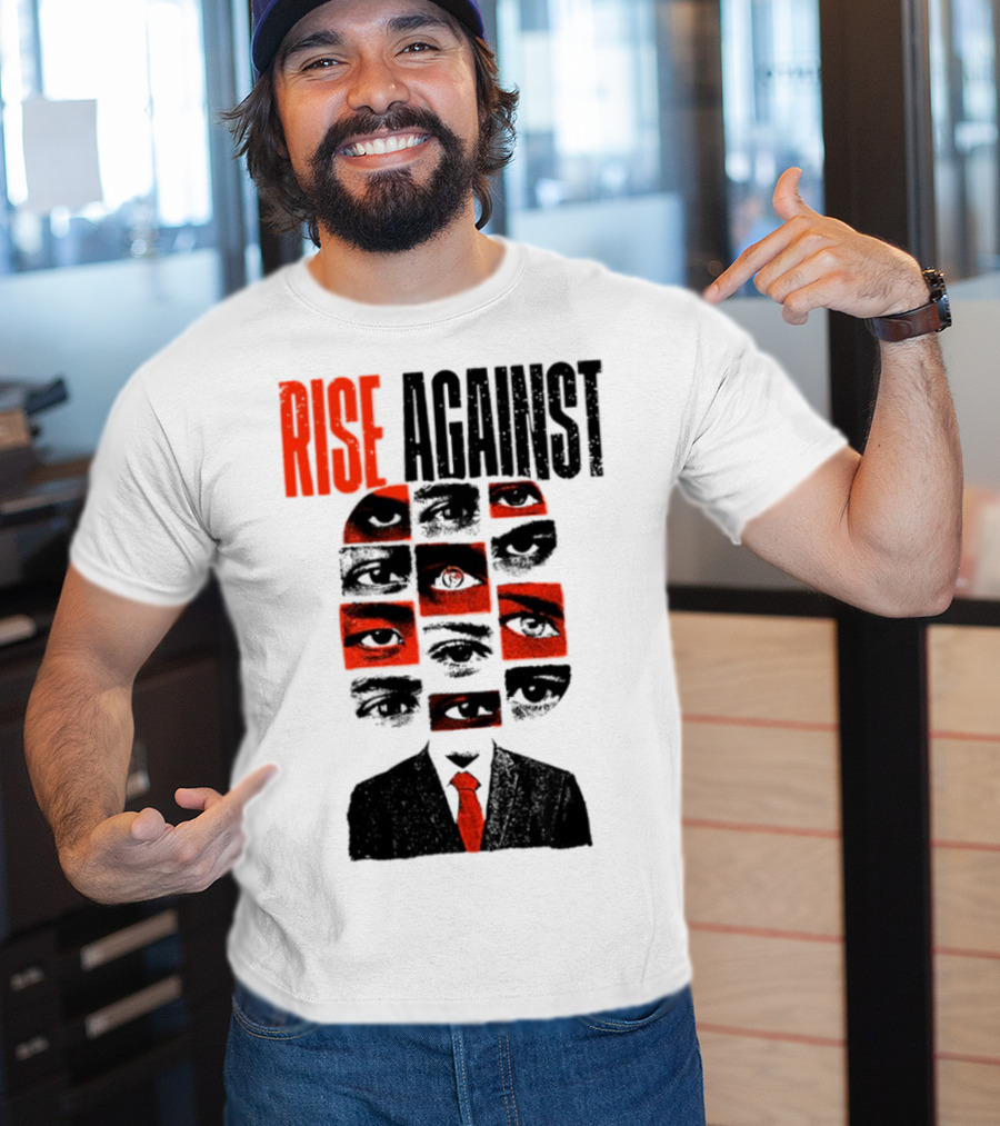 Rise Against Big Brother Surveillance Eyes Suit T-Shirt