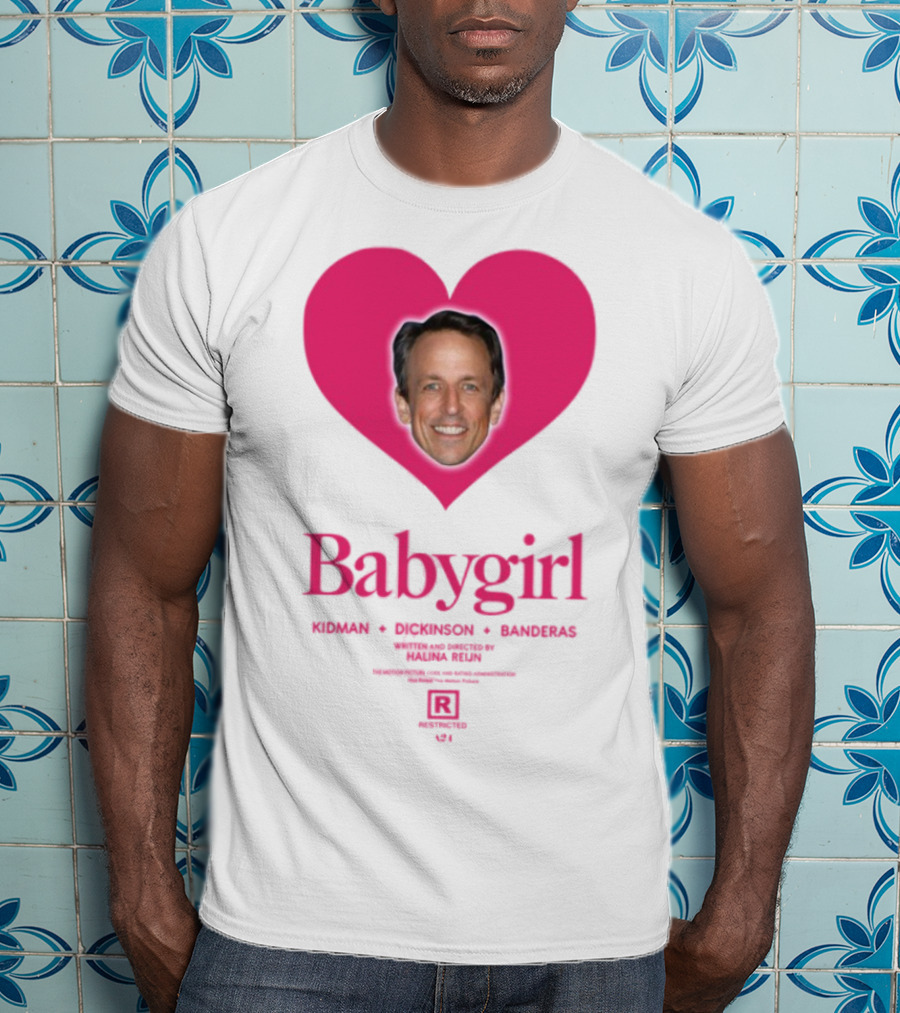 Seth Meyers Babygirl Heart Design T-Shirt