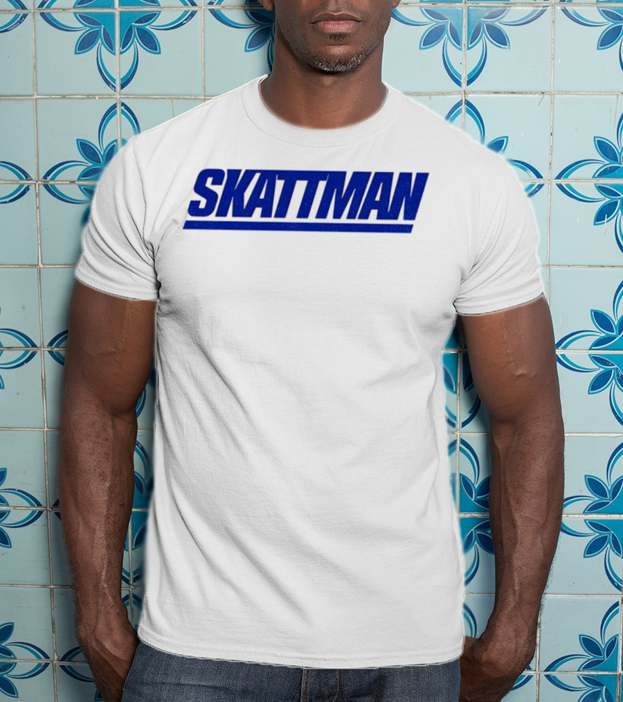SKATTMAN Cam Skattebo New York Giants Team Spirit T-Shirt