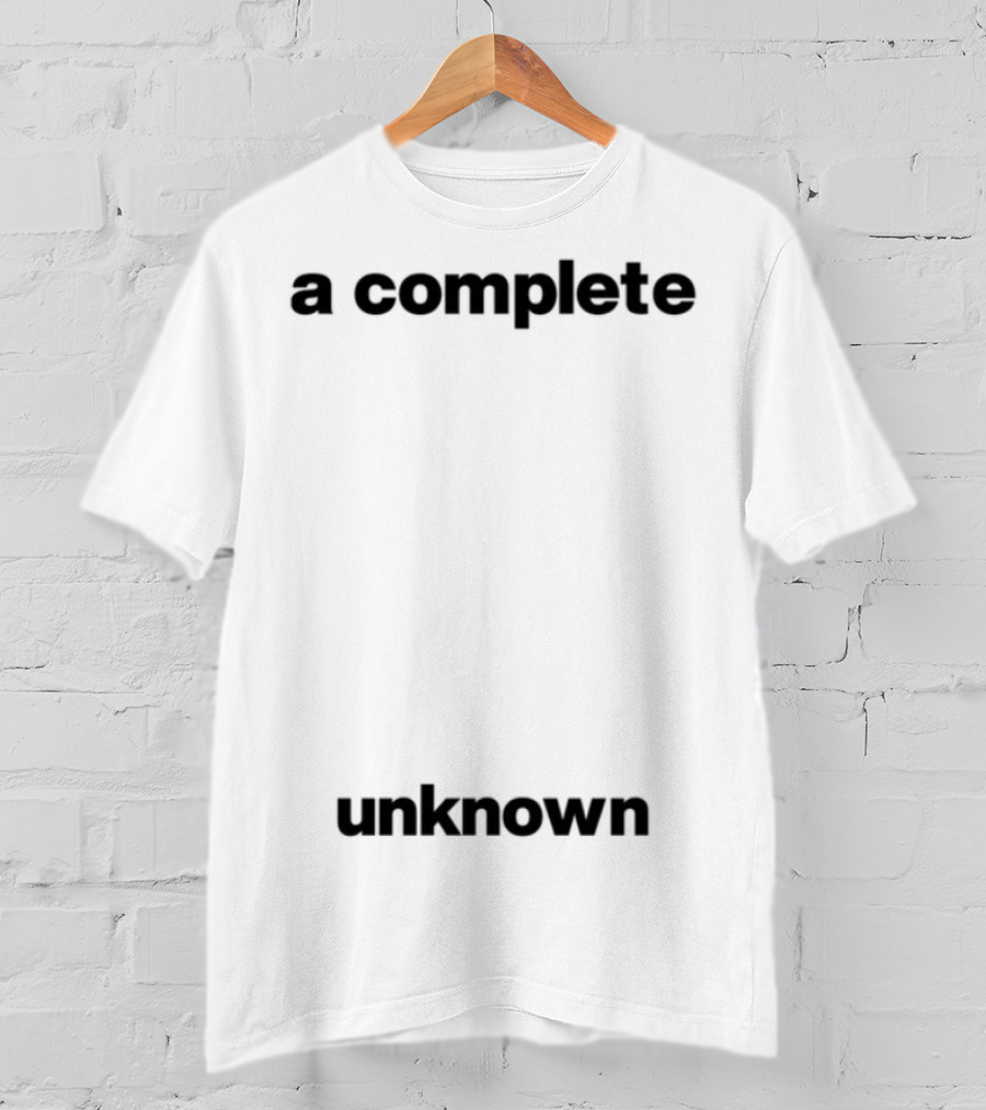 Timothée Chalamet A Complete Unknown Monochrome Style T-Shirt