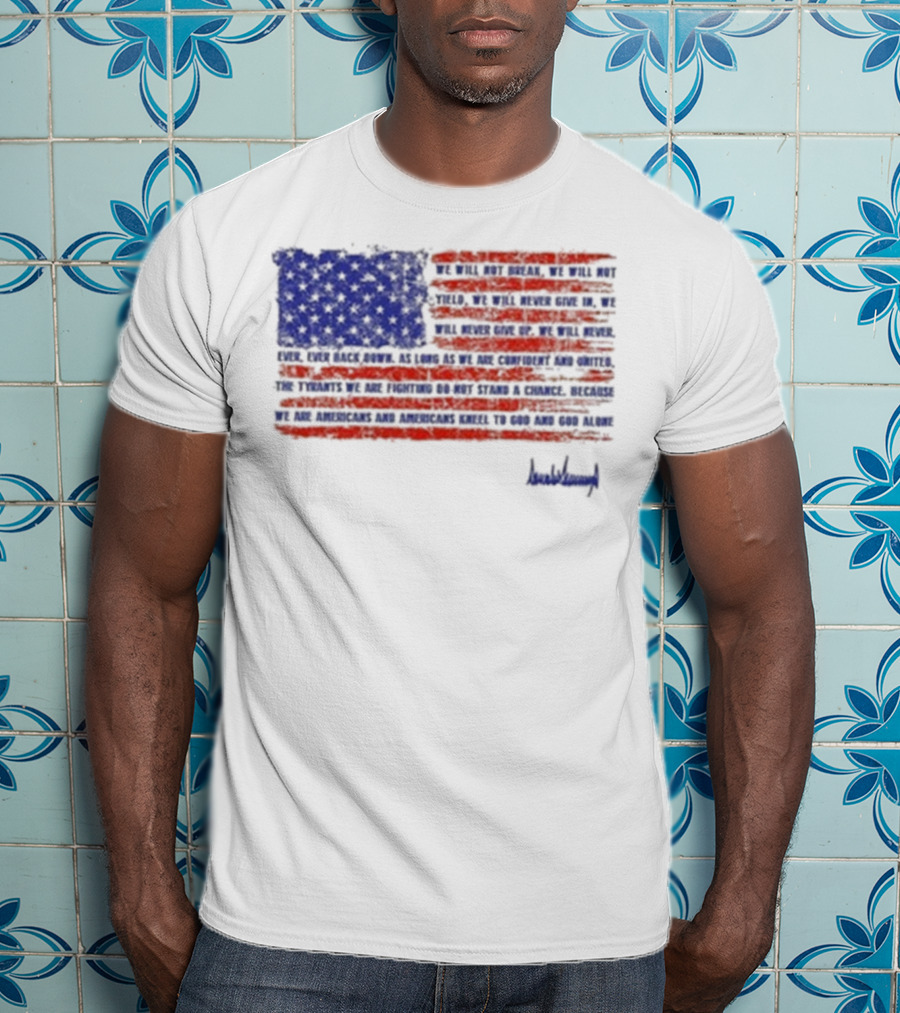 American Flag Trump Nation Proclamation Signed By Donald Trump T-Shirt
