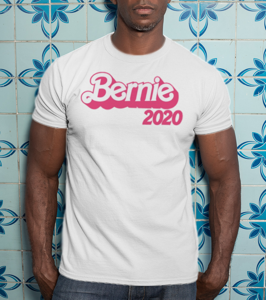 Bernie 2020 Barbie Style Logo Design T-Shirt
