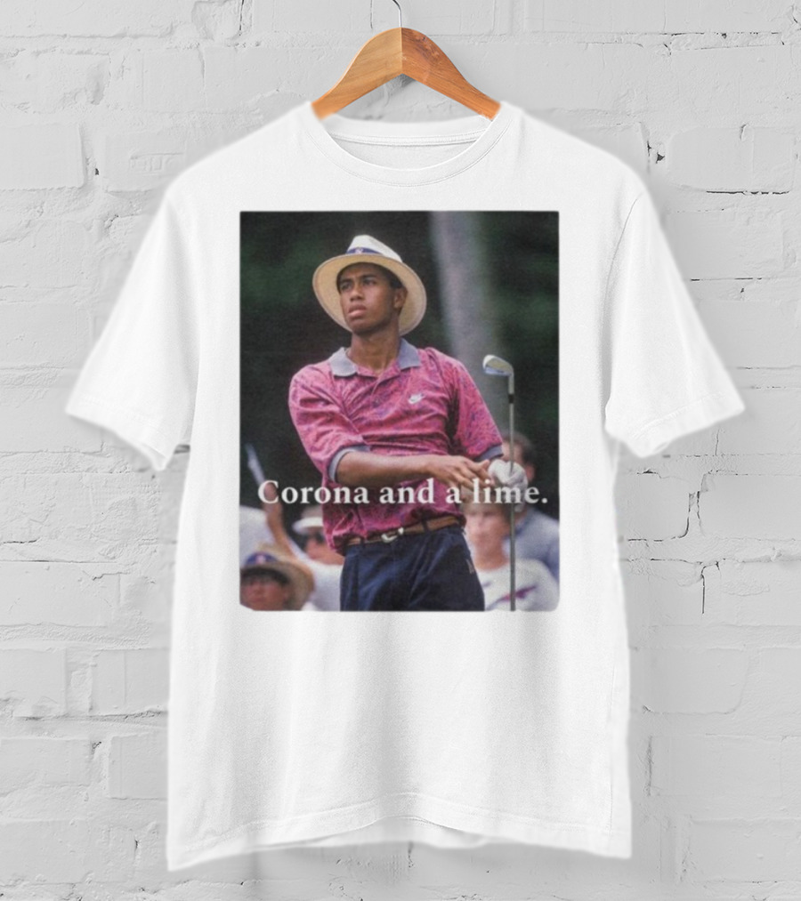 Corona And A Lime Golf Legend Iconic Style T-Shirt