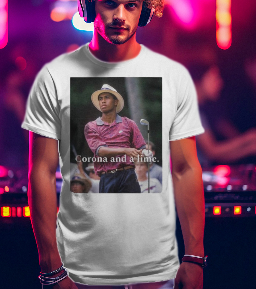 Corona And A Lime Golf Legend Iconic Style T-Shirt