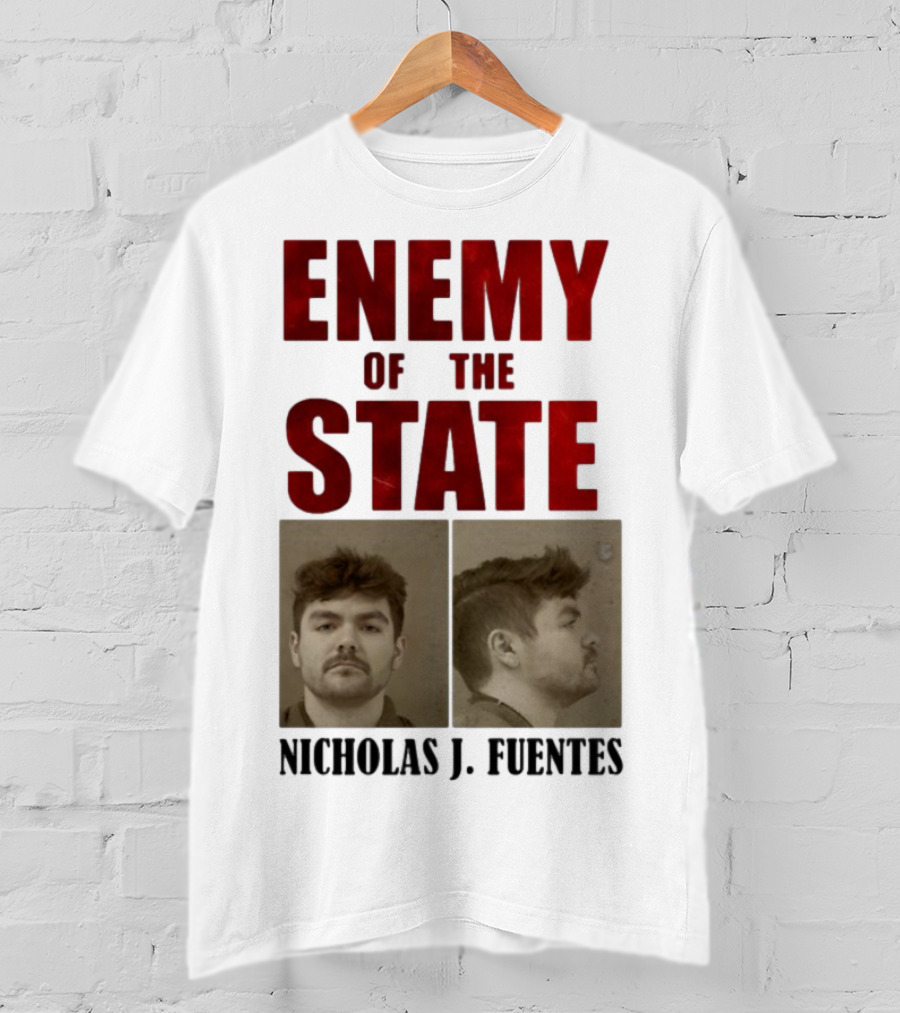 Enemy Of The State Nicholas J Fuentes Shot Image T-Shirt