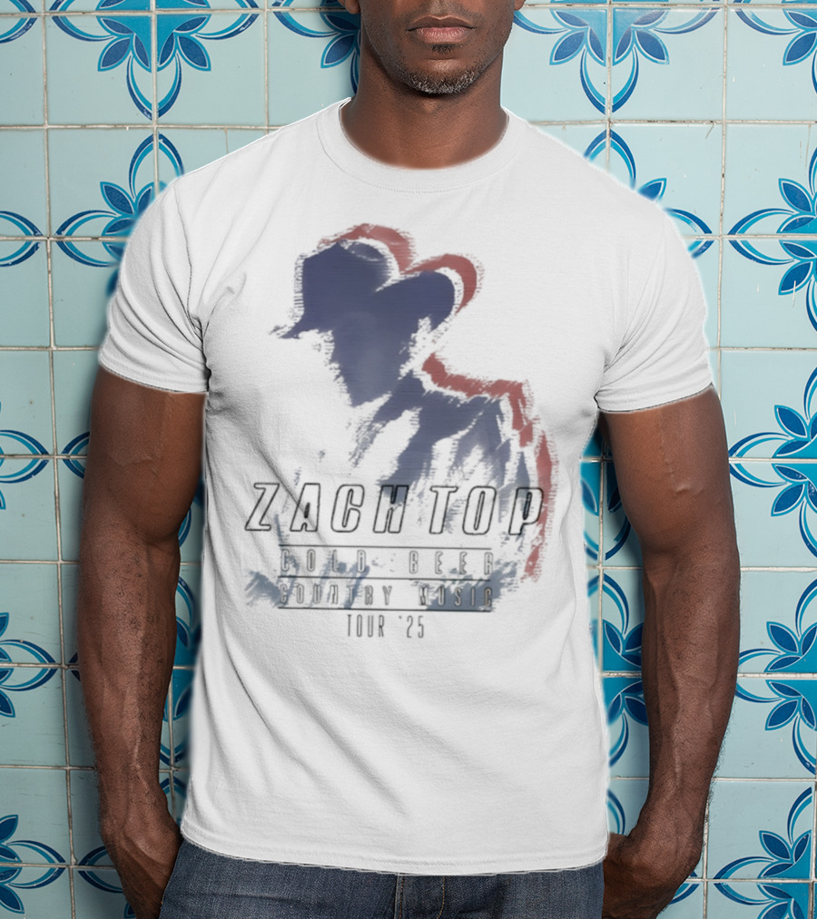 Zach Top Double Zach Hat Outline 1995 T-Shirt