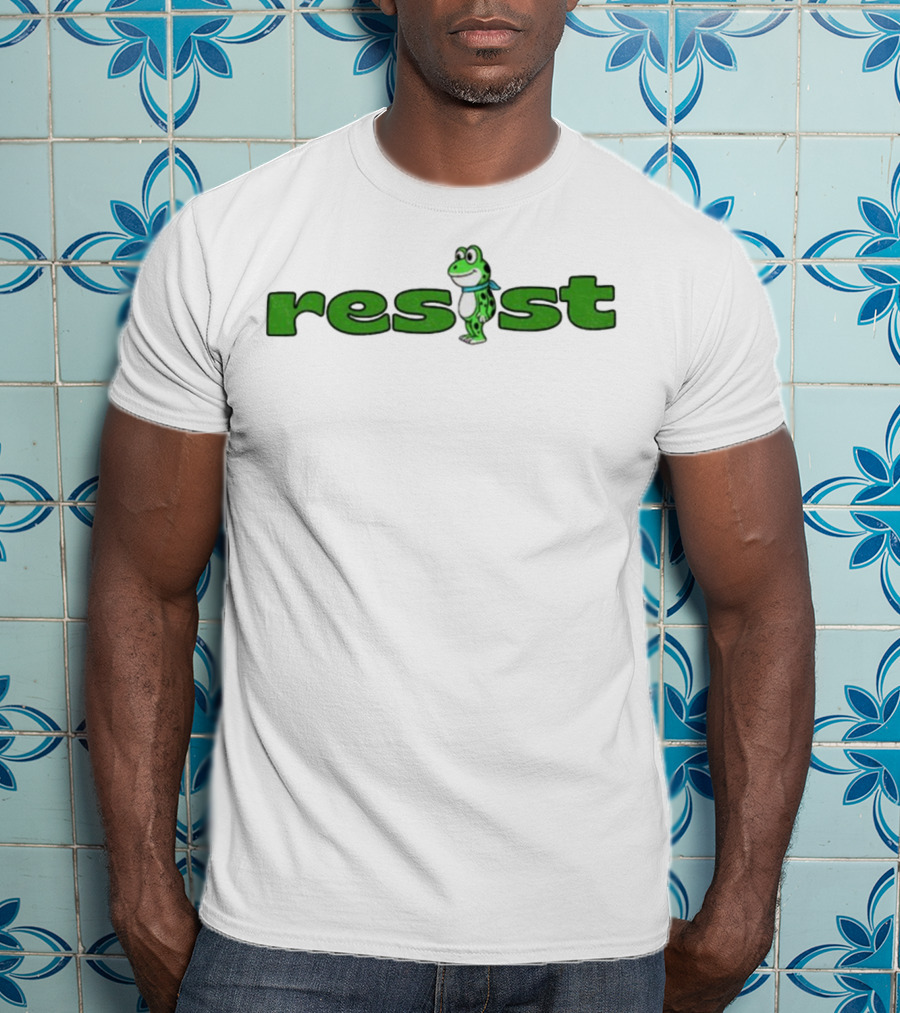Antifa Frog Resist City Of Roses Chapter Portland Oregon T-Shirt
