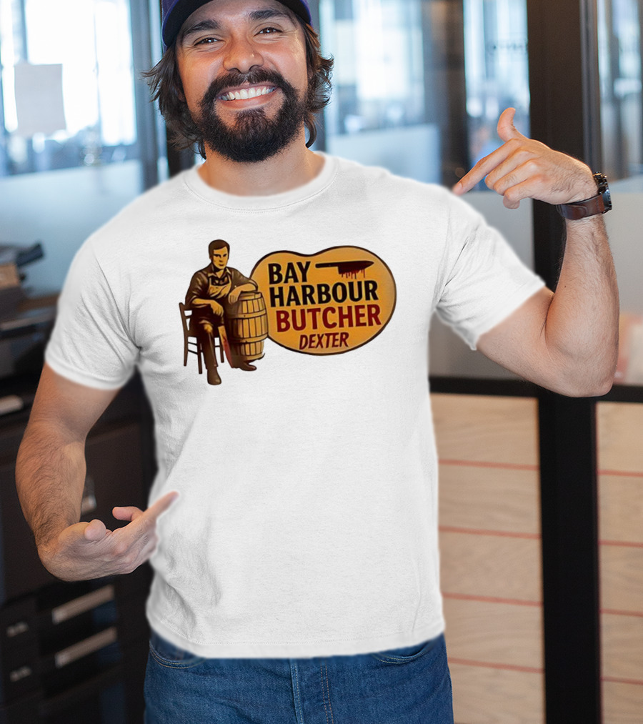 Bay Harbour Butcher Dexter Barrel Dark Vintage Style T-Shirt