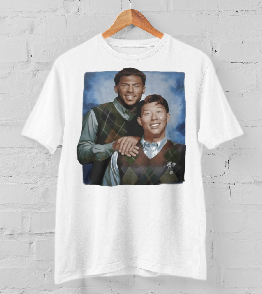 Denis Bouanga And Son Heung Min Los Angeles FC Step Brothers Vintage Style Comedy Parody Design T-Shirt
