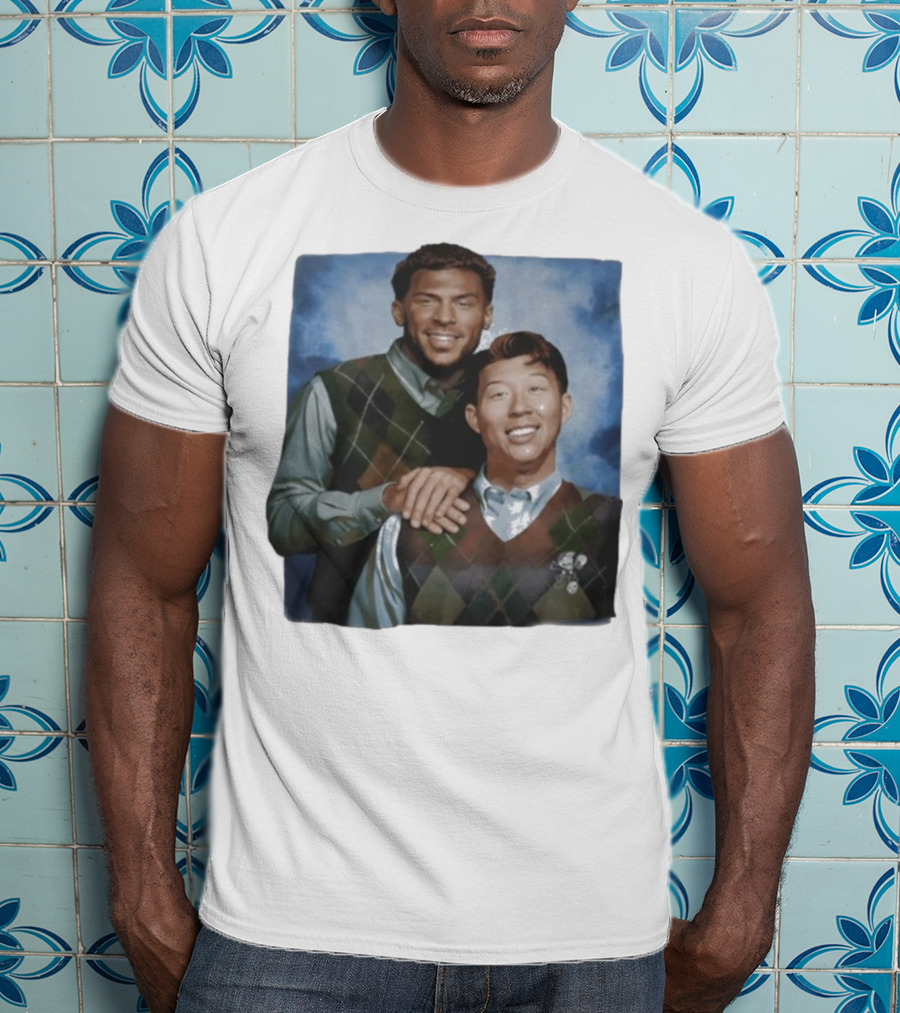 Denis Bouanga And Son Heung Min Los Angeles FC Step Brothers Vintage Style Comedy Parody Design T-Shirt