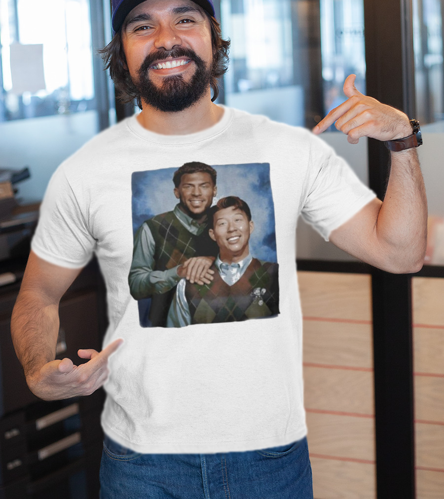 Denis Bouanga And Son Heung Min Los Angeles FC Step Brothers Vintage Style Comedy Parody Design T-Shirt