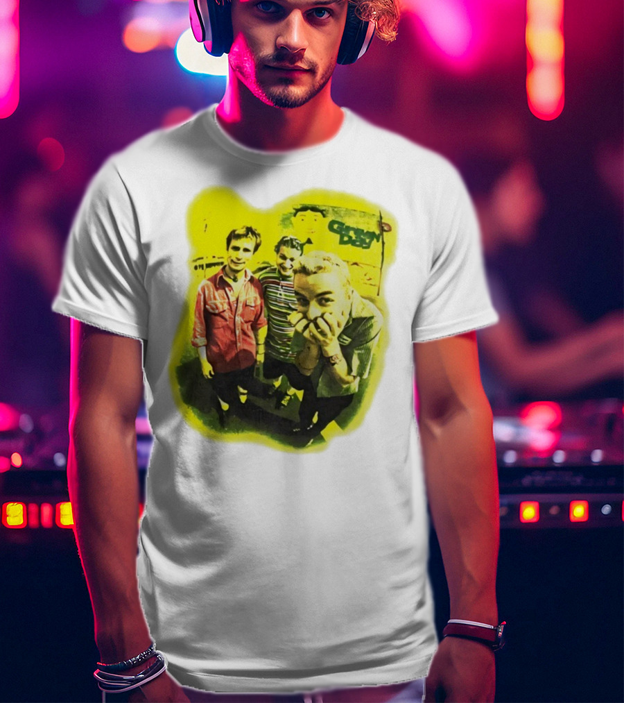 Green Day Dookie Tour 1994 Vintage Punk Rock Band Image T-Shirt