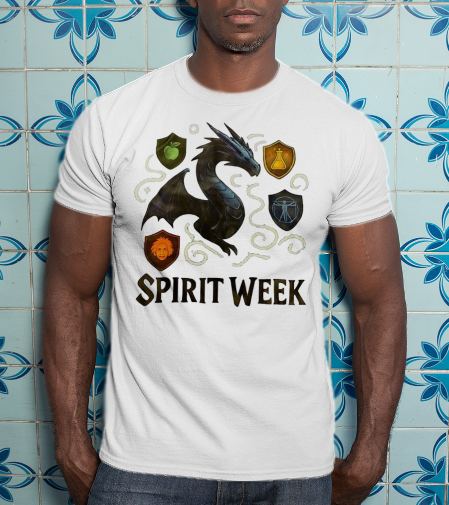 Dragon Shield Icons Spirit Week Design T-Shirt