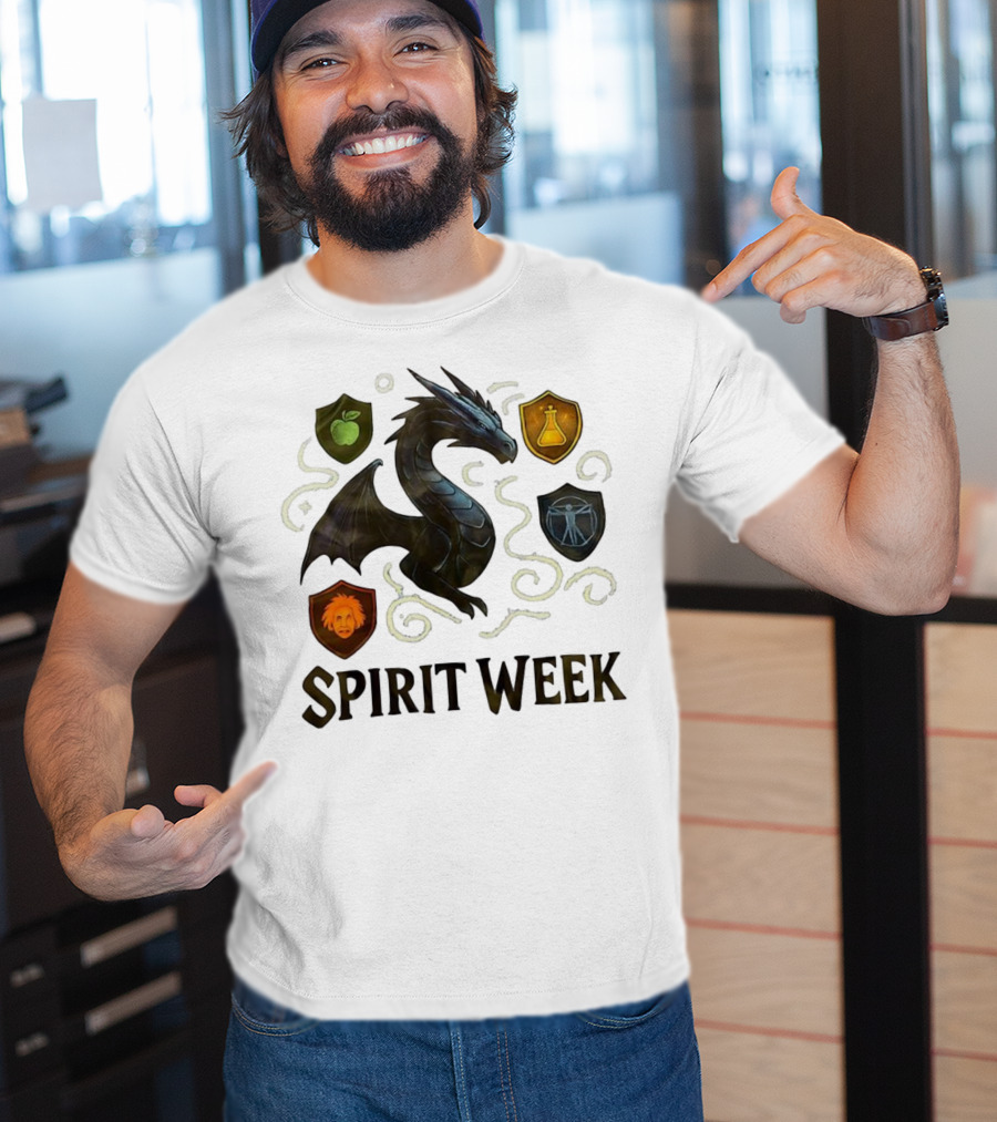 Dragon Shield Icons Spirit Week Design T-Shirt