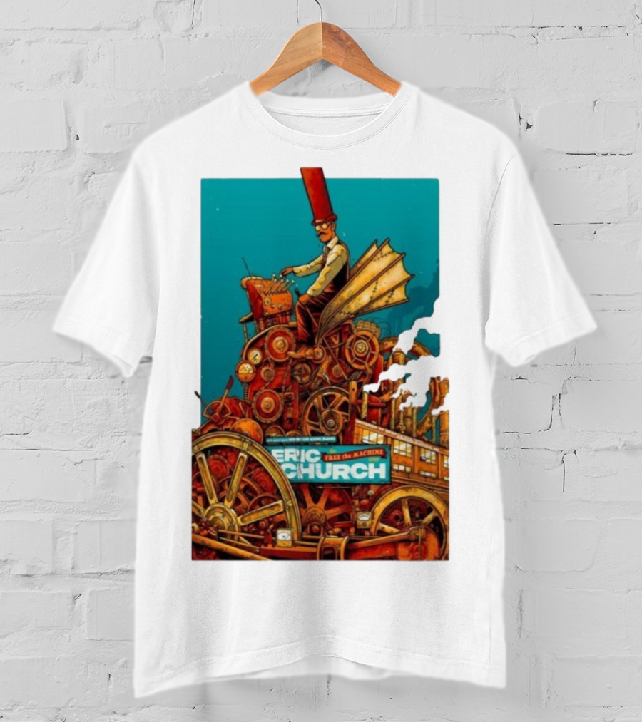 Eric Church The Outsiders Revival Tour Grand Rapids Oct 10 2025 Take The Machine T-Shirt