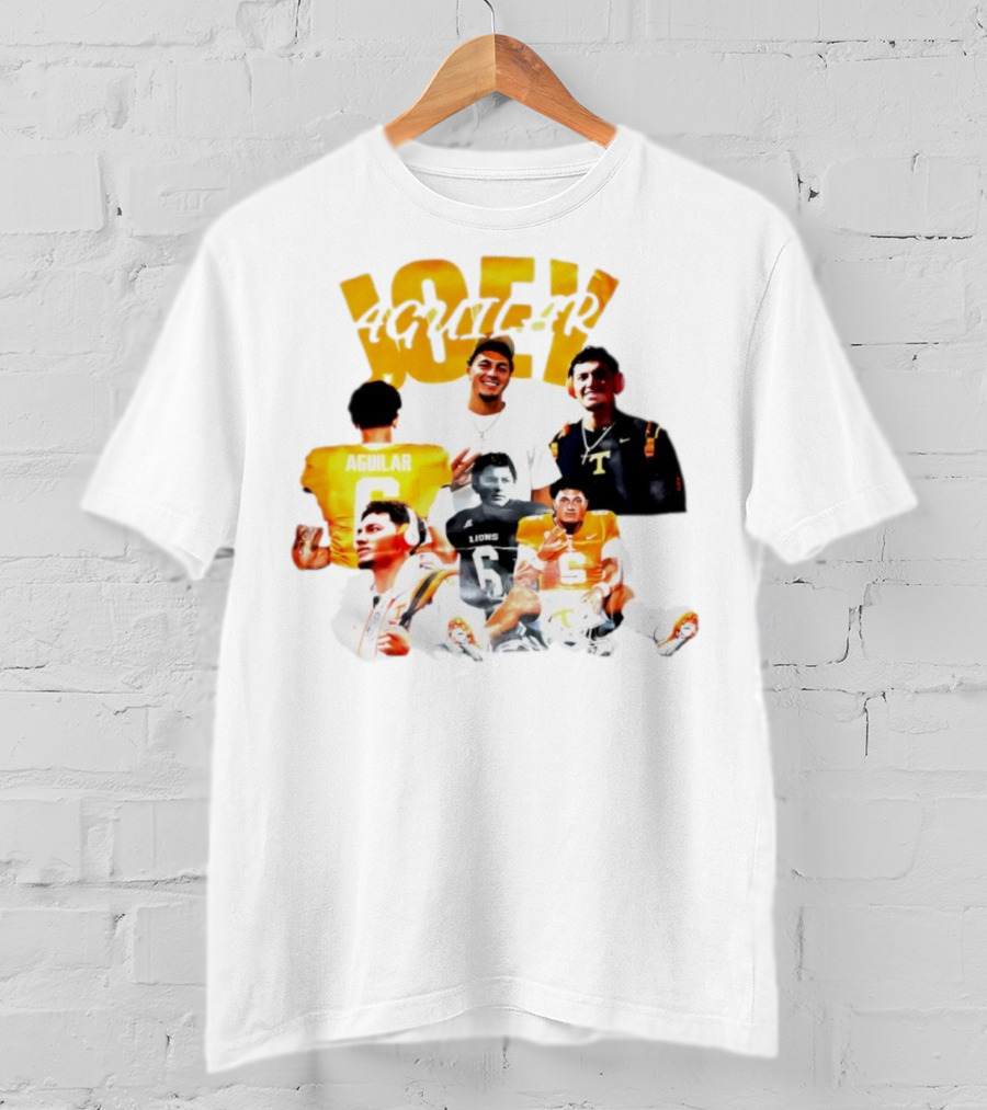 Joey Aguilar Tennessee Volunteers Football Lions Number 6 T-Shirt