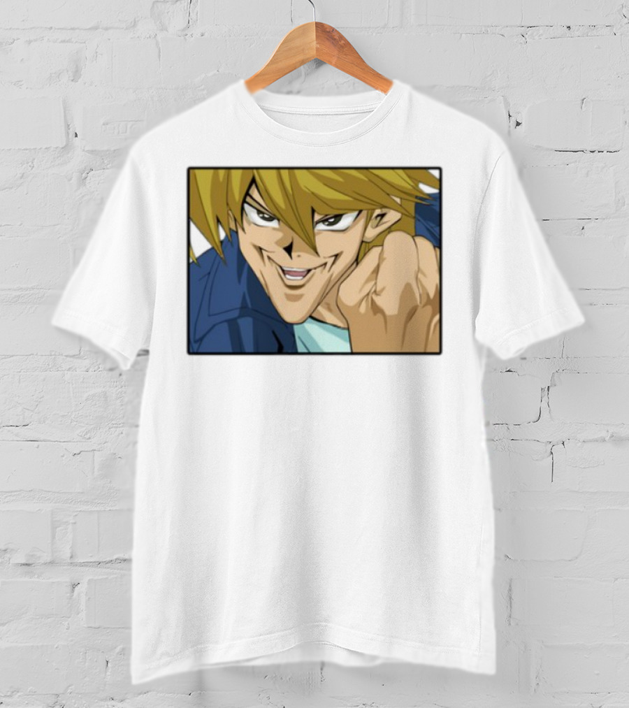 Joey Wheeler Anime Character Fist Pump Enthusiastic Expression T-Shirt