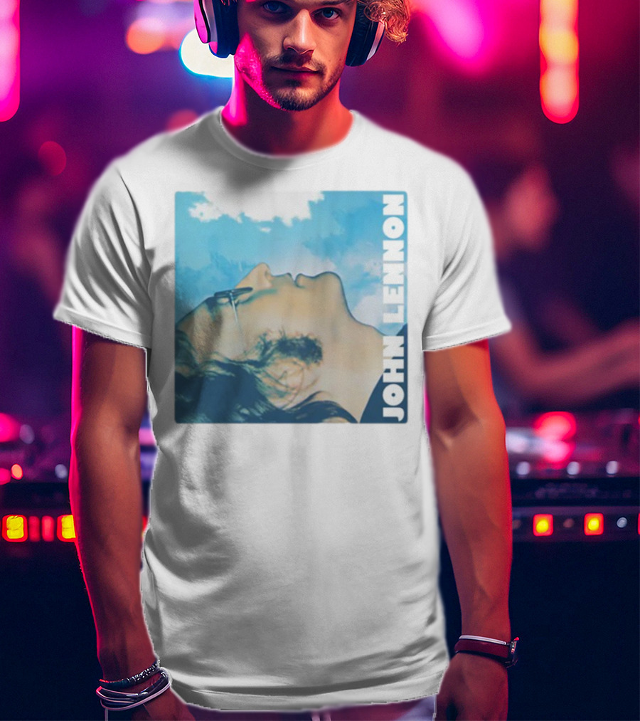 John Lennon Skyward Watercolor Portrait T-Shirt