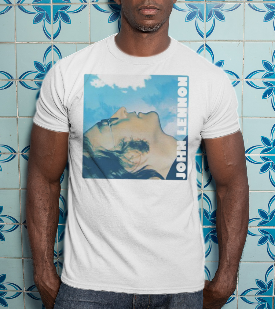 John Lennon Skyward Watercolor Portrait T-Shirt
