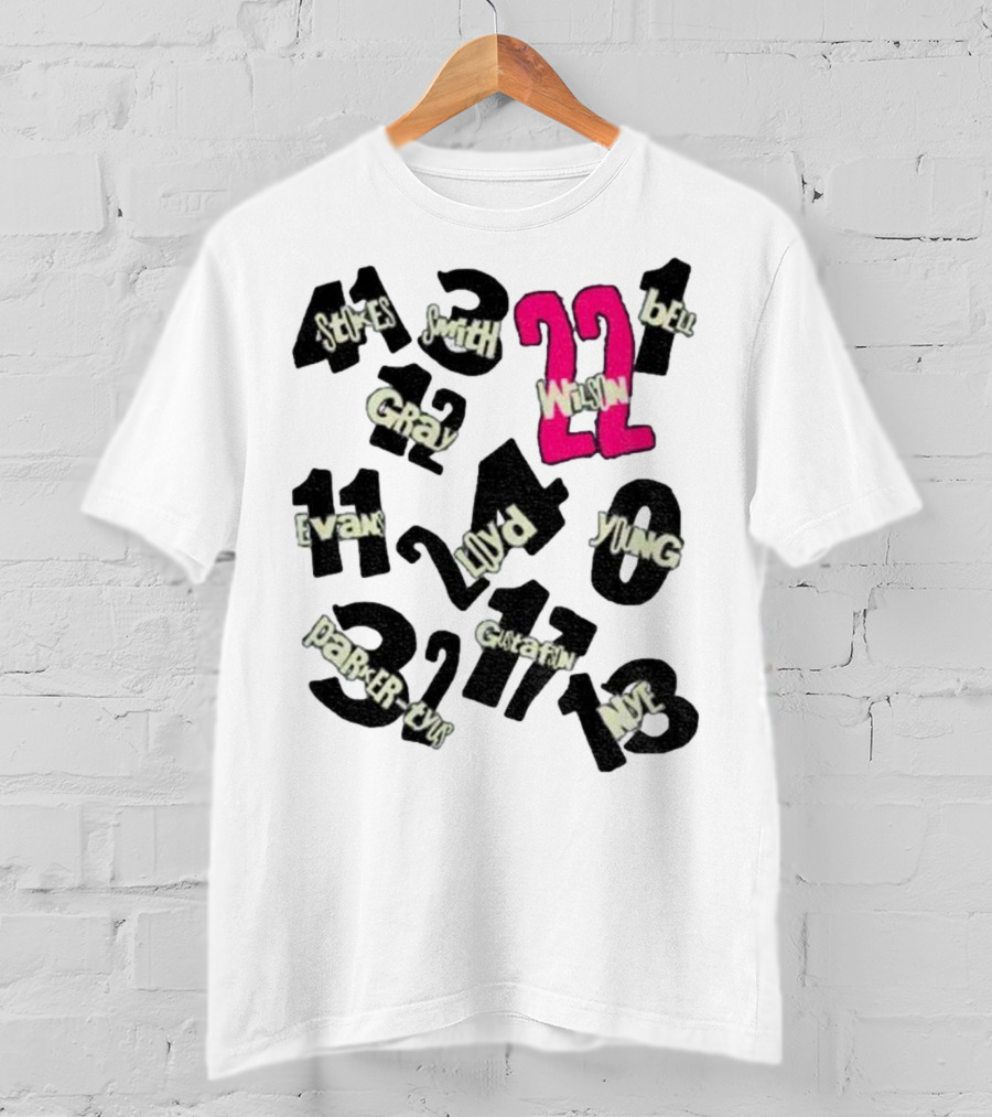 Las Vegas Aces 2022-23-25 World Champions Lloyd Wilson Young Parker Bell Stokes Smith Gray Plum Evans T-Shirt
