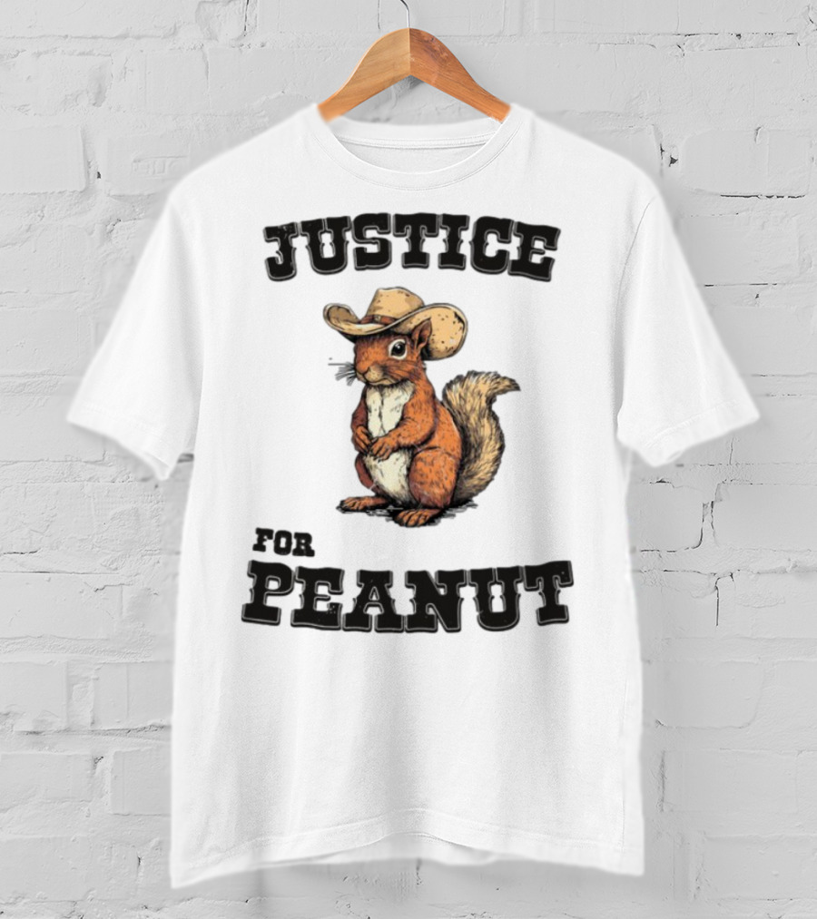 Justice For Peanut Cowboy Squirrel Limited Edition Alex Jones T-Shirt
