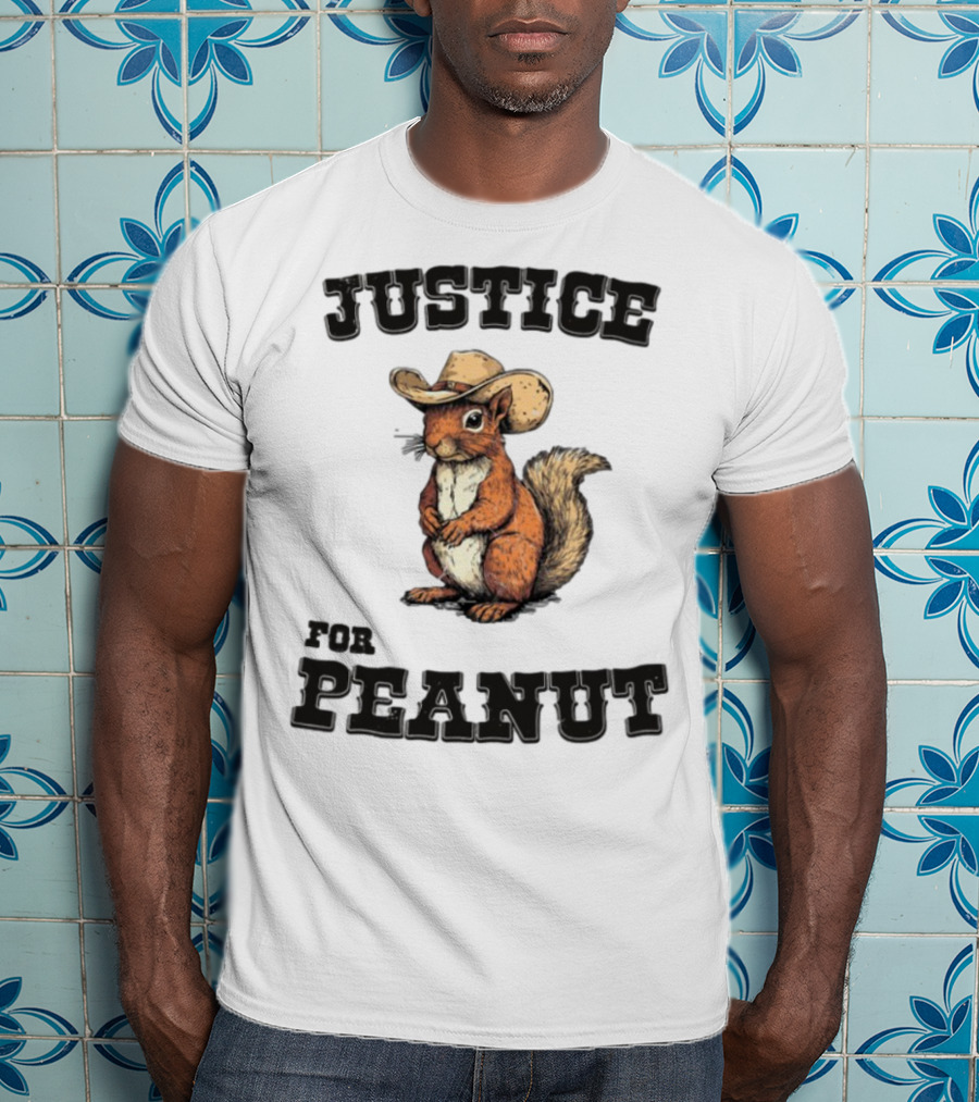 Justice For Peanut Cowboy Squirrel Limited Edition Alex Jones T-Shirt