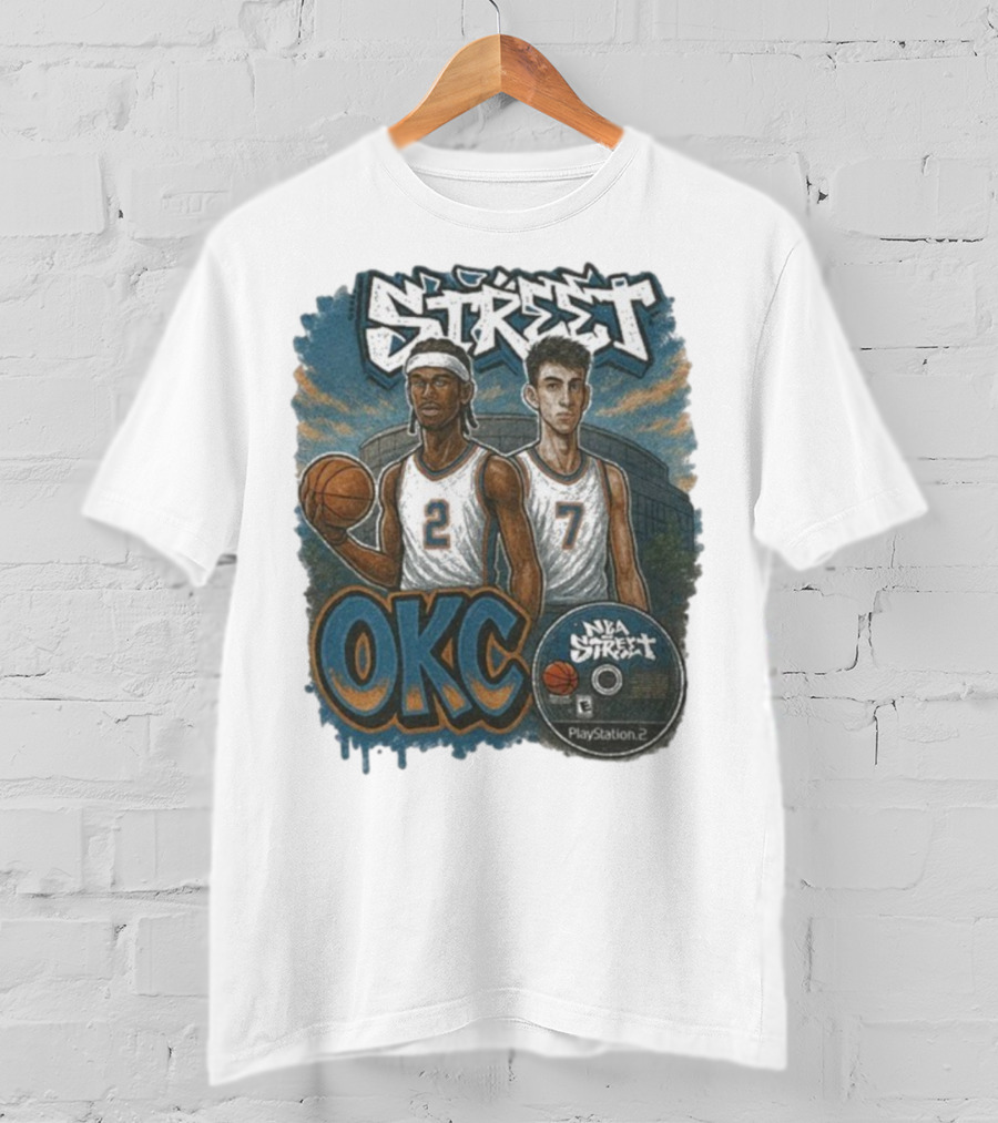 NBA Street OKC PlayStation 2 Basketball Street Art T-Shirt
