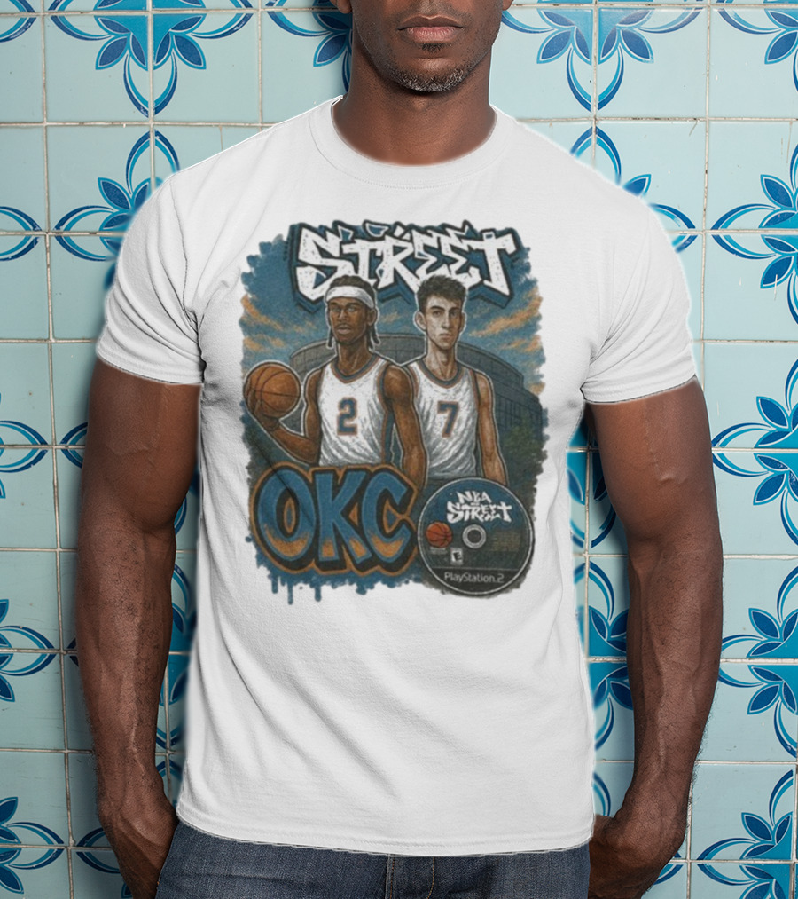 NBA Street OKC PlayStation 2 Basketball Street Art T-Shirt